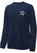Dallas Cowboys Womens Rhinestone T-Shirt - Navy Blue