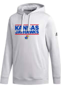Kansas Jayhawks Fleece Hooded Sweatshirt - White