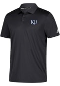 Kansas Jayhawks Grind Polo Shirt - Black