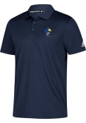Kansas Jayhawks Grind Polo Shirt - Navy Blue
