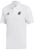 Kansas Jayhawks Adidas Team Polo Shirt - White