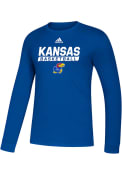 Kansas Jayhawks Amplifier Basketball T Shirt - Blue