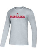 Nebraska Cornhuskers Adidas Amplifier T Shirt - Grey