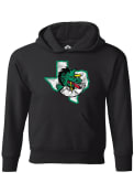 Carroll High School Dragons Youth Rally Primary Logo Distressed Hooded Sweatshirt - Black