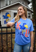 Kansas Jayhawks Rally 1912 Initial Fashion T Shirt - Blue