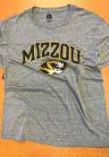 Missouri Tigers Rally Number One Distressed Fashion T Shirt - Grey
