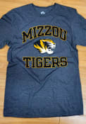 Missouri Tigers Rally Number One Distressed Fashion T Shirt - Charcoal