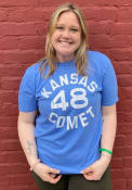 Gale Sayers Kansas Jayhawks Rally Kansas Comet 48 T-Shirt - Blue