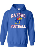 Kansas Jayhawks Rally Football Number One Hooded Sweatshirt - Blue