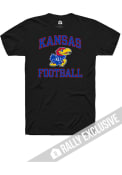 Kansas Jayhawks Rally Football Number One T Shirt - Black