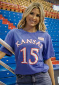 Dillon Wilhite Kansas Jayhawks Rally Basketball Player Name and Number T-Shirt - Blue