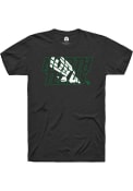 North Texas Mean Green Rally Showthrough Logo T Shirt - Black
