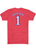 Taiyanna Jackson Kansas Jayhawks Rally Basketball Name and Number T-Shirt - Red