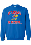 Kansas Jayhawks Rally Basketball Number One Crew Sweatshirt - Blue
