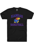 Kansas Jayhawks Rally Basketball Number One T Shirt - Black