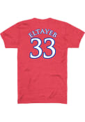 Nadira Eltayeb Kansas Jayhawks Rally Basketball Name and Number T-Shirt - Red