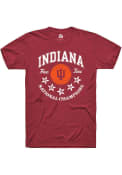 Indiana Hoosiers Rally 5 Time National Champions Fashion T Shirt - Red