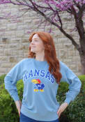 Kansas Jayhawks Rally 1941 Arch Mascot Fashion Sweatshirt - Light Blue