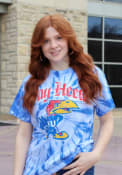 Kansas Jayhawks Rally Tie Dye Pay Heed T Shirt - Blue