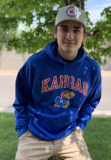 Kansas Jayhawks Rally Arch Mascot Hooded Sweatshirt - Blue