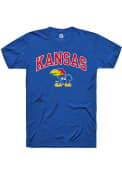 Kansas Jayhawks Rally Arch Mascot 1941 T Shirt - Blue