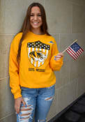 Missouri Tigers Rally Folds of Honor Shield Crew Sweatshirt - Gold