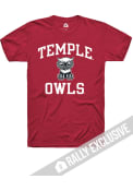 Temple Owls Rally No1 Graphic T Shirt - Red