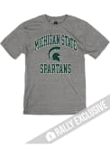 Michigan State Spartans Rally No 1 Graphic Fashion T Shirt - Grey