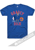 Gradey Dick Kansas Jayhawks Rally Basketball Jump Shot T-Shirt - Blue