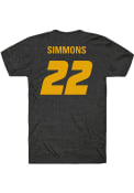 Kylee Simmons Missouri Tigers Rally Soccer Player Name and Number T-Shirt - Black
