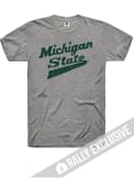 Michigan State Spartans Rally Rally Brands, Inc. Fashion T Shirt - Grey