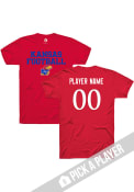 Kansas Jayhawks Rally NIL Pick A Player Football Player T Shirt - Red