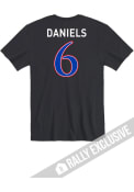 Jalon Daniels Kansas Jayhawks Rally Football Name and Number T-Shirt - Black