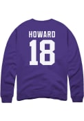 Will Howard K-State Wildcats Rally Name and Number Football Long Sleeve T-Shirt - Purple