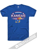 Kansas Jayhawks Rally Football Schedule T Shirt - Blue