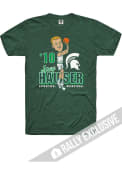 Joey Hauser Michigan State Spartans Rally Caricature Basketball T-Shirt - Green