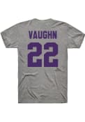 Deuce Vaughn K-State Wildcats Rally Football Name and Number T-Shirt - Grey
