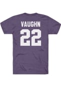 Deuce Vaughn K-State Wildcats Rally Football Name and Number T-Shirt - Purple