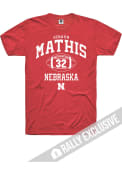 Ochaun Mathis Nebraska Cornhuskers Rally Football Player Name and Number T Shirt - Red