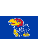 Kansas Jayhawks 3x5 Team Logo Blue Silk Screen Grommet Flag