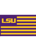 LSU Tigers Nations Purple Silk Screen Grommet Flag