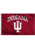 Indiana Hoosiers Grommet Red Silk Screen Grommet Flag