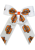 Oklahoma State Cowboys Baby Cheer Hair Ribbons - White