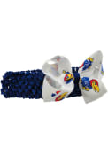 Kansas Jayhawks Baby Crochet Headband - Blue