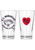 Kansas City Monarchs KC Monarchs Stadium Pint Glass