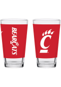 Red Cincinnati Bearcats 16oz Full Color Wrap Pint Glass