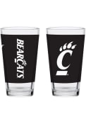 Black Cincinnati Bearcats 16 oz PRIMARY Pint Glass