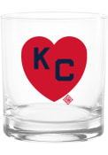 Kansas City Monarchs 14 oz KC Heart Rock Glass