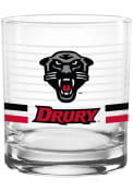 Drury Panthers 14OZ Team Logo Rock Glass