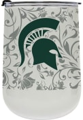 Michigan State Spartans 18oz Floral Curved Stainless Steel Tumbler - Green